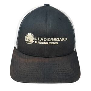 Leaderboard Elevating Events Snapback Trucker Hat Black One Size Yupoong
